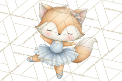 Pastel Animal Ballerinas Clipart PNG Ballet Animals Product Image 5