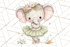 Pastel Animal Ballerinas Clipart PNG Ballet Animals Product Image 3