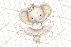 Pastel Animal Ballerinas Clipart PNG Ballet Animals Product Image 5