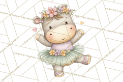Pastel Animal Ballerinas Clipart PNG Ballet Animals Product Image 3