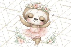 Pastel Animal Ballerinas Clipart PNG Ballet Animals Product Image 5