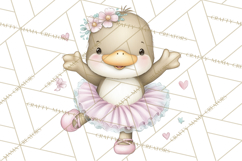 Pastel Animal Ballerinas Clipart PNG Ballet Animals Product Image 2