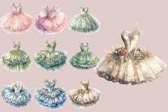 Tutu Ballet Dress | Watercolour Clipart PNG Product Image 3
