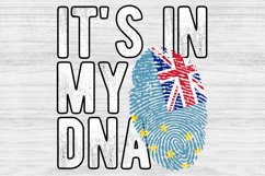 It&#039;s in my DNA Tuvalu Flag Fingerprint PNG Sublimation Product Image 1