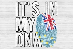 It's in my DNA Tuvalu Flag Fingerprint PNG Sublimation Product Image 1