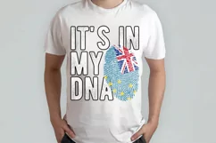 It's in my DNA Tuvalu Flag Fingerprint PNG Sublimation Product Image 2