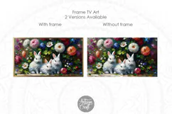 Three cute little bunnies in the garden | Easter Frame TV Product Image 2