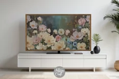 Frame Tv Art showing painting of flowers 