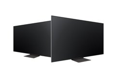 Modern Wide TV Mockups, Side Perspective View Product Image 1