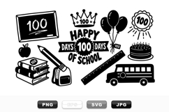 100 Days Of School Celebration Clipart Bundle Product Image 1