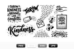Hand Drawn Kindness Confetti Clipart Bundle Product Image 1