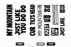 Bold Mountain Phrase Stamp Set For Crafts Product Image 1
