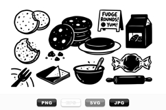 Hand Drawn Cookie Clipart Bundle For Baking Designs Product Image 1