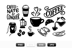 Hand Drawn Coffee Clipart Bundle For Cafe Designs Product Image 1
