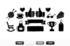 Cozy Home Craft Icons Bundle For DIY Projects Product Image 1