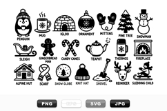 Hand Drawn Cozy Winter Holiday Clipart Bundle Product Image 1