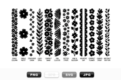 Floral Border Clipart Bundle for Crafting Designs Product Image 1