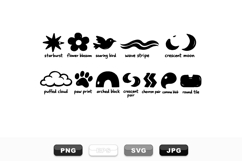 Retro Whimsical Shapes Clipart Bundle For Crafts Product Image 1