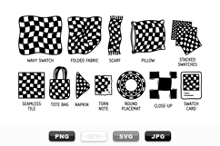 Checkerboard Pattern Clipart Bundle for Textiles Product Image 1