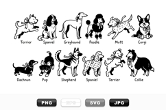 Hand Drawn Dog Breed Clipart Bundle For Crafts Product Image 1