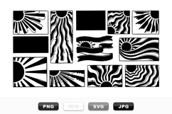 Abstract Sunburst Clipart Bundle For Creative Projects Product Image 1