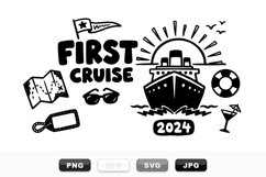 First Cruise 2024 Clipart Bundle For Travel Fun Product Image 1