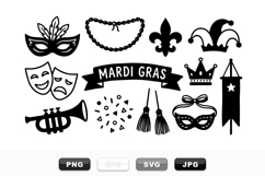 Mardi Gras Celebration Clipart Collection for Party Designs Product Image 1