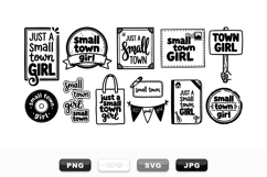 Small Town Girl SVG Quote Design Bundle for Crafts Product Image 1