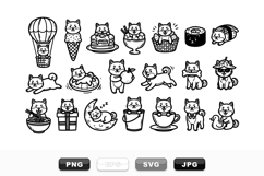 Playful Shiba Inu Dog Clipart Set For Crafts Product Image 1