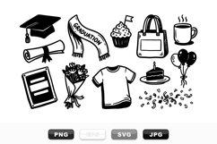 Graduation Celebration Clipart Bundle for Party Decor Product Image 1