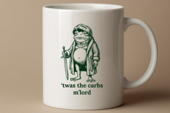 Funny Frog Knight SVG - 'Twas The Carbs M'Lord PNG Design Product Image 3