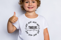 twelve months SVG,Baby Month Round SVG Product Image 1