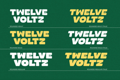 Twelve Voltz - Solid and Rounded Font Product Image 2