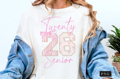 Pearls Girly Class of 2026 Senior PNG Front &amp; Back Designs Product Image 3