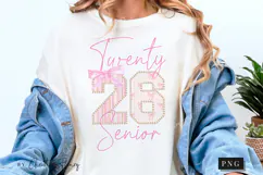 Pearls Girly Class of 2026 Senior PNG Front & Back Designs Product Image 3