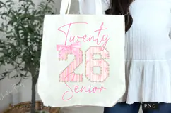 Pearls Girly Class of 2026 Senior PNG Front & Back Designs Product Image 6