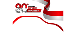 Twibbon 80th dirgahayu republik indonesia template creative Product Image 1