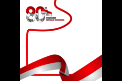 Twibbon 80th dirgahayu republik indonesia template vector Product Image 2