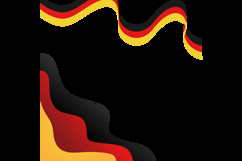 Twibbon background 2025 german unity day template isolated Product Image 2
