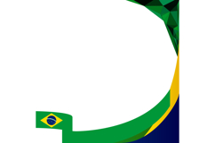 Twibbon banner 2025 brazil republic day template design Product Image 1