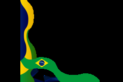 Twibbon banner 2025 brazil republic day template isolated Product Image 2