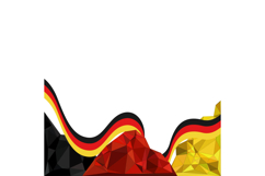 Twibbon banner 2025 german unity day template vector Product Image 1