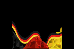 Twibbon banner 2025 german unity day template vector Product Image 2