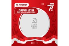 Twibbon banner indonesia independence day template Product Image 1