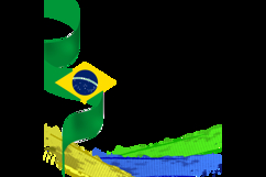 Twibbon Brazil Republic Day Template Background Isolated Product Image 2