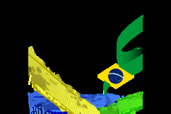 Twibbon Brazil Republic Day Template Background Vector Product Image 2