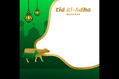 Twibbon Celebration Eid Al Adha Poster Template Product Image 2