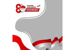 Twibbon dirgahayu republik indonesia template concept Product Image 1