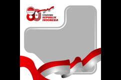 Twibbon dirgahayu republik indonesia template design Product Image 2