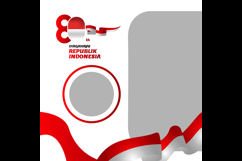 Twibbon dirgahayu republik indonesia template vector Product Image 2
